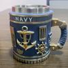 Caneca 3D Militar Artesanato em Resina Caneca 3D Militar Caneca de Café em Resina Tema Militar