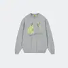 Sudadera con Capucha Redonda de Frutas Estilo Retro Americano Otoño/Invierno para Mujer 2026 Nuevo Diseño con Sentido Nicho Holgada Perezosa Manga Larga Superior