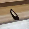 Zapatos Planos de Cuero Suave Estilo Coreano con Boca Baja para Mujer Modelo Nuevo 2026 Zapatos de Ante sin Cordones para Fiesta Suela Suave Zapatos de Abuela