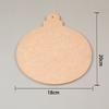 Porta-copos de Mosaico DIY Base de Bambu com Ranhuras Branco em Branco Materiais de Artesanato para Crianças Bandeja Base para Suculentas Madeira em Branco