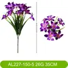 Flores Artificiales Ramo de Narcisos y Lirios de 5 Ramas Boda Decoración Interior y Exterior Plantas Flores Falsas Arte Floral Artificial Hecho a Mano Venta al por Mayor