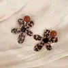 Pinza para el pelo con estampado de leopardo y flores de cuentas para mujer, pinza lateral, pinza para flequillo, nuevo estilo 2026, accesorio para el cabello para mechones sueltos