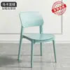 Silla de Plástico para Uso Doméstico, Silla de Comedor Engrosada, Silla de Ocio para Mesa de Comedor, Taburete Comercial Minimalista Moderno para Comedor con Respaldo
