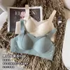 Lingerie Sem Costura para Mulheres com Seios Pequenos, Push-Up e Puxa-para-Cima, Sem Aro, Anti-Queda, Ajustável, Confortável, Fino, Sutiã com Costas Bonitas