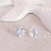 Pendientes Sea World 2024 nuevos y modernos pequeños azules frescos pendientes de diseño nicho para mujer simples