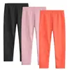 Pantalones de Seguridad para Niñas Delgados de Verano Anti-Mosquitos Niña Pequeña Color Caramelo Múltiples Piezas Leggings Seda de Leche Pantalones de Exportación