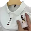 ¡Wow, Camisa Polo Nueva de Moda Versátil Hecha a Medida, Moda de Verano para Hombre con Bordado, Cuello Campana, Manga Corta, Camisa Polo de Fábrica