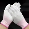 Envío Gratis Guantes de Protección Laboral, Guantes de Hilo de Algodón, Hilo de Nylon Blanco Engrosado, Hilo de Algodón Puro Resistente al Desgaste, Venta al por Mayor desde Fabricante