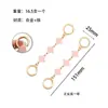 Bolsa de Mahjong Cadena de Extensión Metálica Bolsa de Modificación para Axila con Cadena Luna Camelia Trébol de Cuatro Hojas Correa de Hombro de Extensión Accesorios