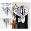 Bufanda Cuadrada Reino Secreto Estrellado de Otoño e Invierno, Bufanda de Seda de 14 Momme, Regalo de Alta Gama para Mujeres, Bufanda de Seda Genuina, Bufanda de Cuello de Moda