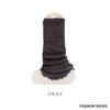 Nuevos Calcetines de Encaje Dorado Versátiles Apilables de Rayas Anchas Estilo Universitario para Pantorrilla de Mujer para Otoño e Invierno