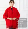 Cachecol Vermelho Grande Cachecol Vermelho Chinês com Logo Personalizado Bordado Cachecol para Festa Reunião Anual Ano do Zodíaco Xale de Imitação de Caxemira