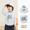 Ropa Infantil Panda Kaka Camiseta de Dibujos Animados para Niños Tops para Niños Ropa de Otoño para Niñas Ropa de Bebé Camiseta de Otoño para Bebé