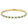 Pulseira Quadrada Colorida com Zircônia para Olhos, Venda Quente Transfronteiriça, Temperamento Feminino, Moda Tendência, Europeia e Americana, Luxo Leve, Sensação de Alto Padrão, Joia de Mão