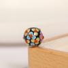 Cuentas de esmalte de colores de estilo japonés Han Yuyuan, cuentas rojas de múltiples flores, cuentas de transferencia, cuentas de vidrio de flores exteriores, pulsera, accesorios de joyería de bricolaje