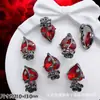 Accesorios de Estilo Oscuro Estilo Europeo y Americano Mariposa Negra Pistola Cruz de Rosa Colgante Pulsera de Cuentas DIY Collar