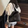 Bolsa de Jeans Lavado Casual de Alta Qualidade Estilo Coreano 2025 Nova Versátil Estilo Preguiçoso Bolsa de Ombro para Mulheres