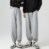 Calça de Moletom para Casal Feminina, Calça Jogger Reta com Rosto Sorridente, Estilo Primavera e Outono 2026, Calça de Moletom Unissex de Cintura Alta, Peça Única Dropshipping