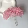 Flor de Melocotón Primavera~ Pasador de Flor Súper de Hada para Mujer 2026 Nuevo Estilo Festivo Pasador Accesorio para el Cabello de Flor