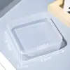 Caixa de Armazenamento Caixa Quadrada Pequena Caixa Quadrada de Plástico Transparente Caixa Quadrada Pequena Caixa de Fones de Ouvido Caixa de Armazenamento de Joias Caixa para Peças Pequenas