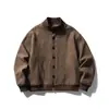 Chaqueta para Hombre Nanxia New Spring and Autumn Elegante Sencilla Retro Moderna Casual Versátil Cuello Alto Chaqueta Fresca