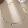 Venda Quente Moda Ouro Vento do Oceano Série de Letras Colar de Pérolas Decoração de Concha Estrela do Mar Concha Venda Quente Explosões