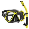 Conjunto de Snorkel Duas Peças Transfronteiriço com Máscara de Mergulho e Tubo de Respiração, Máscara de Silicone Anti-Embaçante de Alta Definição, Resistente à Água e a Arranhões