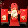 2027 Año Nuevo del Cordero 3D Sobre Rojo Creativo Personalizado Dibujos Animados Lishi Feng Bolsa de Sobre Rojo de Nochevieja para Dinero de la Suerte