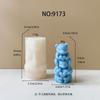 Molde de Silicona para Vela de Oso Jenga DIY Oso Hecho a Mano Aromaterapia Yeso Difusor Piedra Herramienta de Molienda