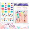 Pegatinas de Uñas de Pie de Dibujos Animados Impermeables Verano Imitación Diamante Polvo de Cebolla para Uñas Artísticas Lindas para Niños Mujeres Embarazadas Pegatinas para Pies Personalizadas