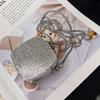 2026 Bolso Cruzado Pequeño Redondo con Forma de Pastel Totalmente de Diamantes Acrílicos, Bolso de Mujer Shansha Yousongbaocasile, Shansha Yousongbaocasile