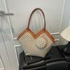 Bolso Tote Retro de Aspecto Elegante para Viajes Diarios para Mujer 2025 Nuevo de Moda Tendencia Estampado Bolso de Hombro Gran Capacidad Bolso de Axila