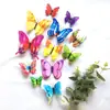Amazon Paquete de 12 Mariposas de Simulación Tridimensionales de Doble Capa Decoración de Pared para Sala de Estar Dormitorio Pegatinas para Diseño de Tienda de Compras Festiva
