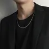 Cadena para la clavícula de hombre y mujer de temperamento frío simple descolorido, estilo hip-hop, todo-partido, diseño de nicho, exquisito collar de moda