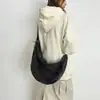 Bolso bandolera de mezclilla lavado para mujer de primavera nuevo, bolso tipo empanada simple casual para estudiante de gran capacidad, bolso de hombro para el trabajo