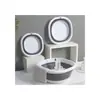 Cubeta Plegable para el Hogar de Plástico Espesado Lavabo Estudiante Portátil Lavabo para Bebé Lavabo para Lavar Verduras Lavabo para Pies
