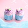 Nuevo llavero con pegatina para refrigerador de cupcakes de resina con comida grande, accesorios de bricolaje, mini adornos de cocina