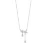 Colar Elegante de Prata Pura S999 Flor Lírio do Vale Borla Feminino Nicho High-End Corrente para Clavícula Dropshipping