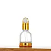 Botella de Aceite Esencial Marrón de 30 ml con Base de Vidrio, Botella para Líquido de Sérum, Botella con Atomizador de Presión, Botella Dispensadora Cosmética al por Mayor