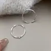 Anillo Cola de Mobius Incrustado de Diamantes de Plata de Ley S925 Simple Moda Nicho Alto Gama Anillo de Combinación Diaria Anillo para Mujeres