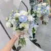 Ramo de Boda Novia Sosteniendo Foto de Boda Tulipán Certificado Flor Artificial Accesorios para Fotos Día de San Valentín Chino Estación Independiente