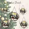 Adorno Colgante Navideño de Vidrio de una Sola Pieza Transfronterizo, Decoración de Ventana para las Cuatro Estaciones, Atrapasol para Jardín