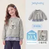 Sudadera Redonda Jellybaby para Niños Grandes Otoño Suéter para Niñas Encaje Ropa de Bebé Tops de Otoño para Niños