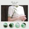 Botones redondos de cheongsam, botones de placa de traje Tang de la dinastía Han china, botones retro perlados, botones decorativos de jade de imitación para camisas de gasa.