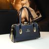 Bolsa Feminina Elegante e Estilosa 2026, Bolsa Grande Feminina de Couro Patente, Bolsa Feminina de Couro Genuíno de Alta Qualidade, Bolsa de Ombro Único Transversal, Tendência