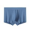 Roupa Íntima Masculina Shorts de Seda Gelada Cintura Média Verão Grafeno Antibacteriano Boxer Masculino Cor Sólida Verão Promoção