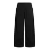 Calça Casual Forrada com Lã para Homens, Outono e Inverno, Cor Sólida, Versátil, Calça Longa Solta de Perna Larga, Vibe Tendência Estilo Americano, Bolsos Grandes, Perna Reta
