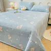 Juego de cubierta de cama de tres piezas de algodón puro Clase A para otoño e invierno, sábana de cama antideslizante de terciopelo de leche engrosada, colchón de tatami acolchado 100% algodón