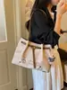 Bolso de Gran Capacidad con Textura de Moda para Mujer 2025 Casual Nuevo Bolso de Hombro Retro Simple con Textura Bolso Tote para el Trabajo