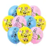 Decoración de fiesta de Bob Esponja transfronteriza Globo de látex Pulpo Pastel Estrella Grande Tema de Bob Esponja Traje de Globos